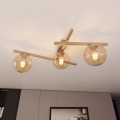 Lámpara de techo SMART 3xE14/10W/230V beige/beige ahumado