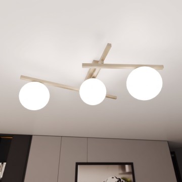Lámpara de techo SMART 3xE14/10W/230V beige/blanco