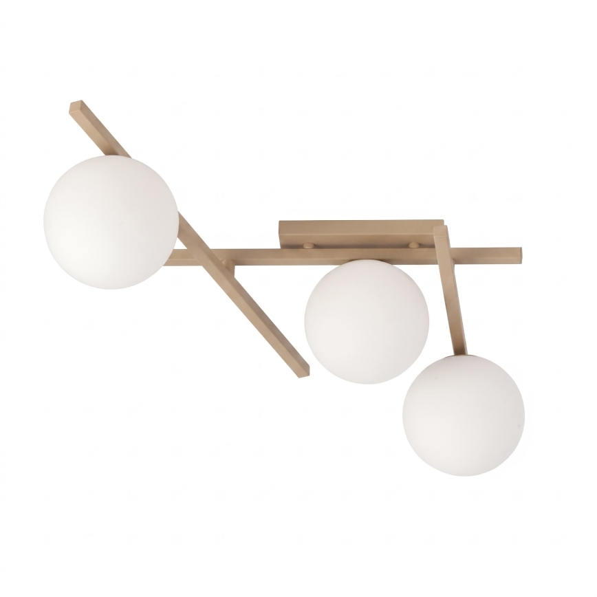Lámpara de techo SMART 3xE14/10W/230V beige/blanco