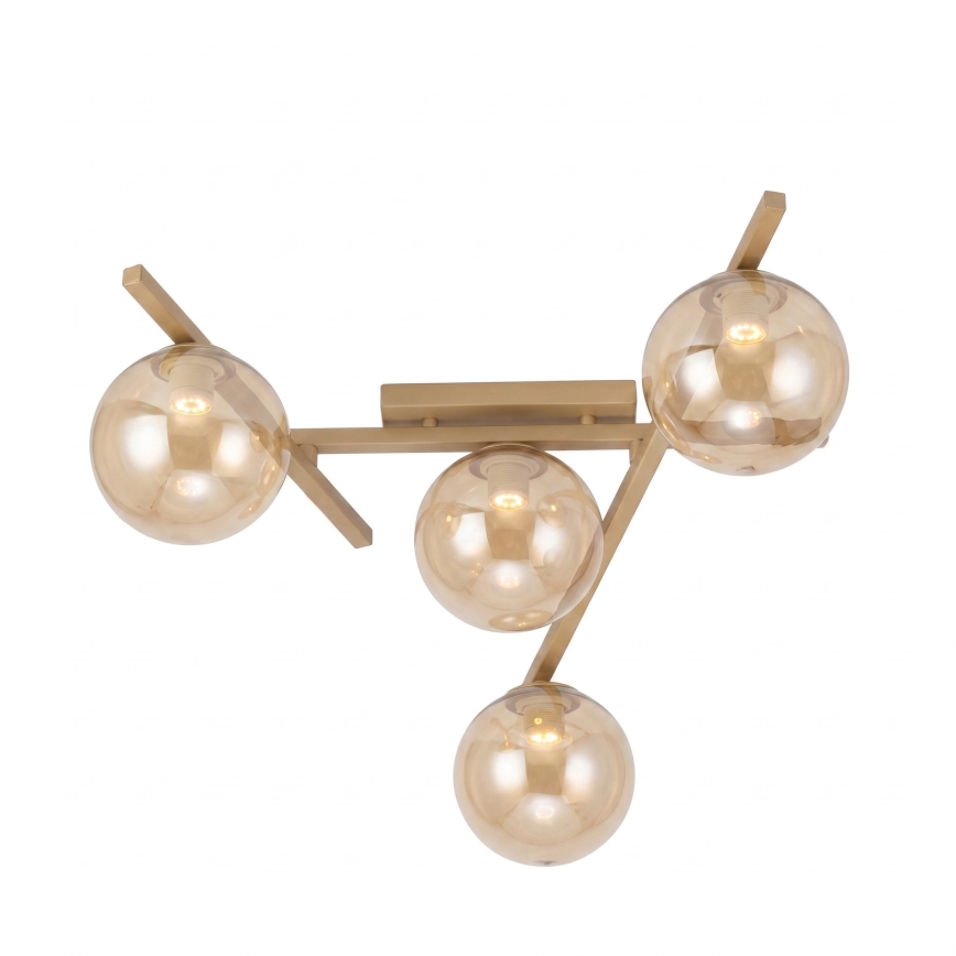 Lámpara de techo SMART 4xE14/10W/230V beige/beige ahumado