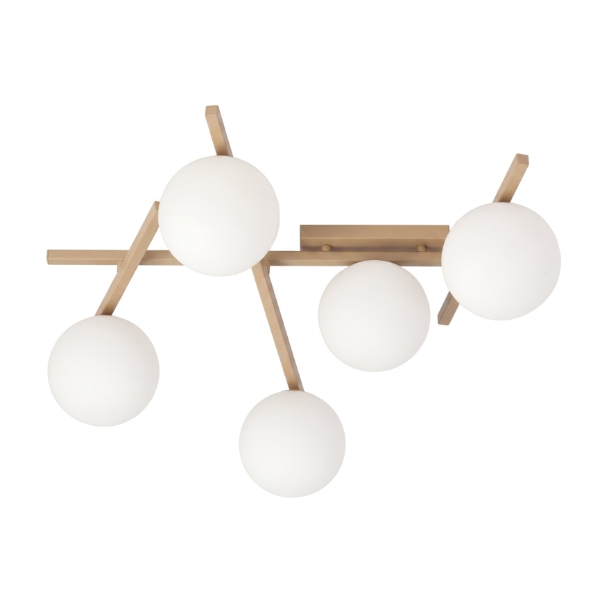 Lámpara de techo SMART 5xE14/10W/230V beige/blanco