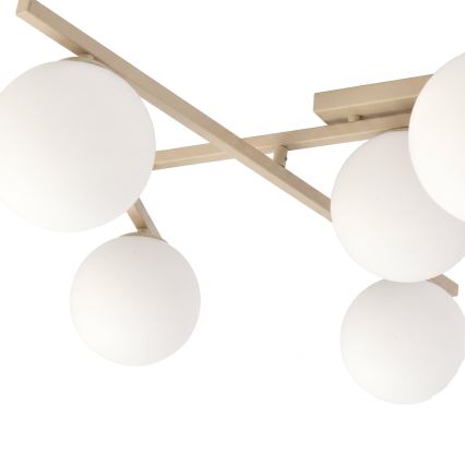 Lámpara de techo SMART 5xE14/10W/230V beige/blanco