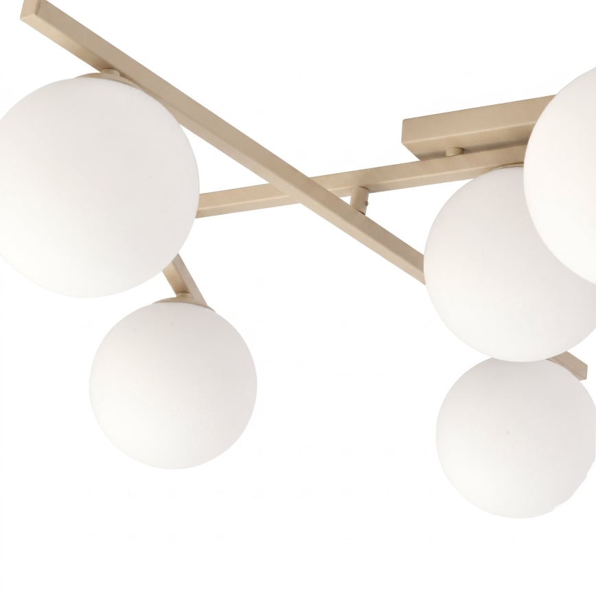 Lámpara de techo SMART 5xE14/10W/230V beige/blanco