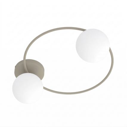 Lámpara de techo SOPRA 2xE14/10W/230V beige/blanco