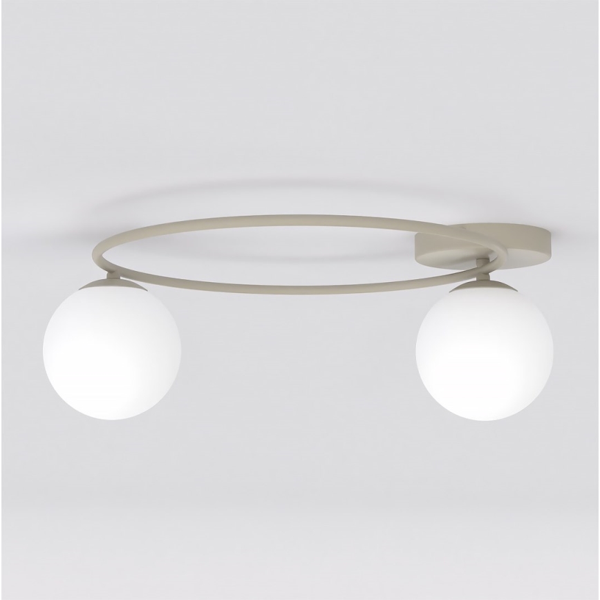 Lámpara de techo SOPRA 2xE14/10W/230V beige/blanco