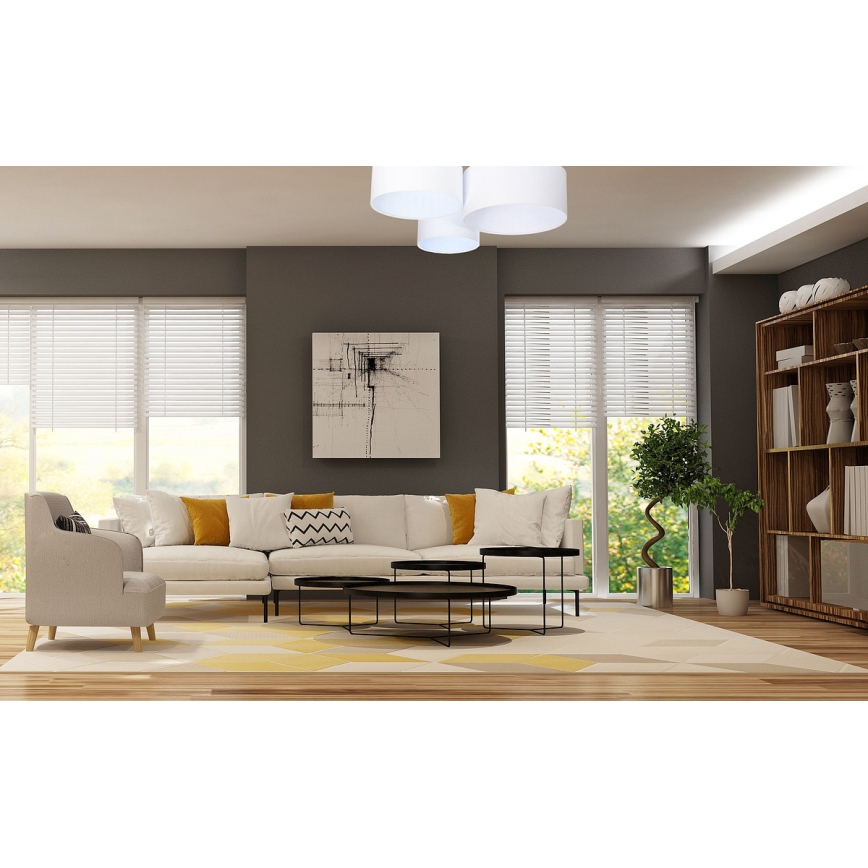 Lámpara de techo SPACE 3xE27/60W/230V blanca