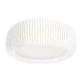 Lámpara de techo STRIPES 2xE27/40W/230V Ø 55 cm blanca/crema