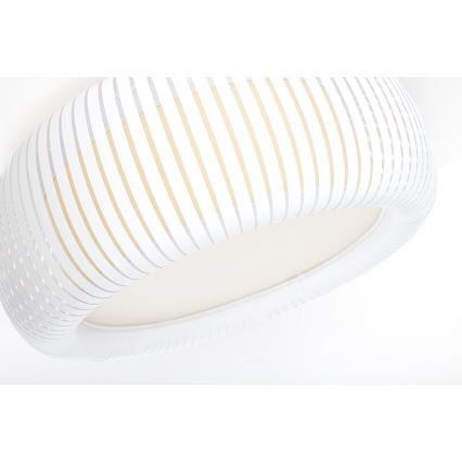 Lámpara de techo STRIPES 2xE27/40W/230V Ø 55 cm blanca/crema