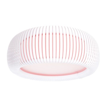 Lámpara de techo STRIPES 2xE27/40W/230V Ø 55 cm blanca/rosa