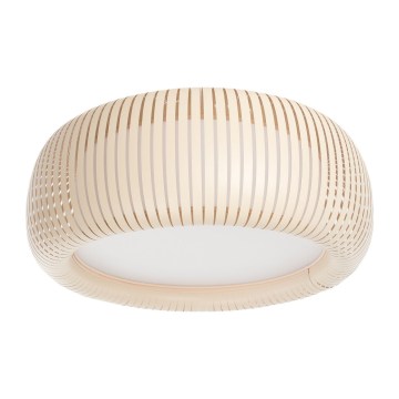 Lámpara de techo STRIPES 2xE27/40W/230V Ø 55 cm crema/blanco