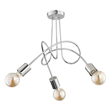 Lámpara de techo TANGO 3xE27/15W/230V cromo brillante