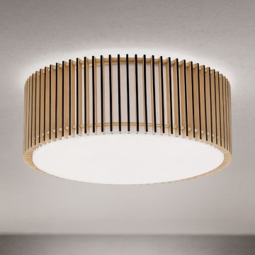 Lámpara de techo TARTA 3xE27/40W/230V Ø 50 cm beige