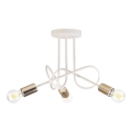 Lámpara de techo tipo plafón OXFORD 3xE27/15W/230V latón/blanco