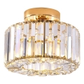 Lámpara de techo VETRO, 1x E27/15 W/230 V, diámetro 24,5 cm, acabado dorado