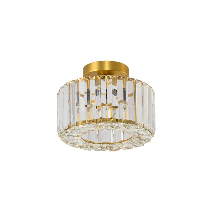 Lámpara de techo VETRO, 1x E27/15 W/230 V, diámetro 24,5 cm, acabado dorado