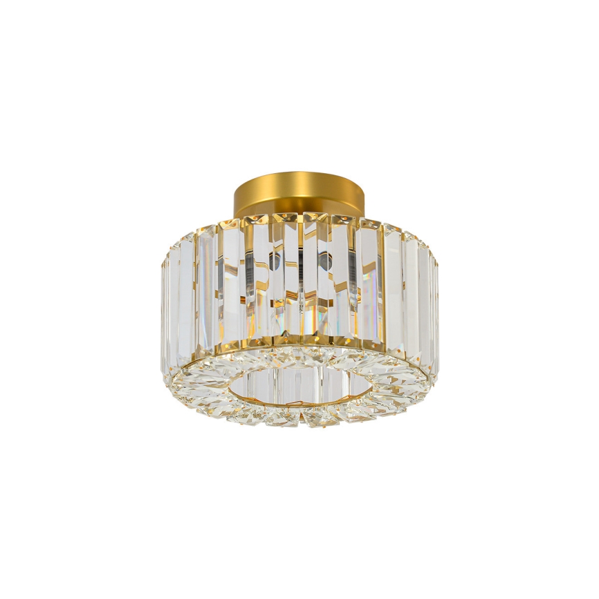 Lámpara de techo VETRO, 1x E27/15 W/230 V, diámetro 24,5 cm, acabado dorado