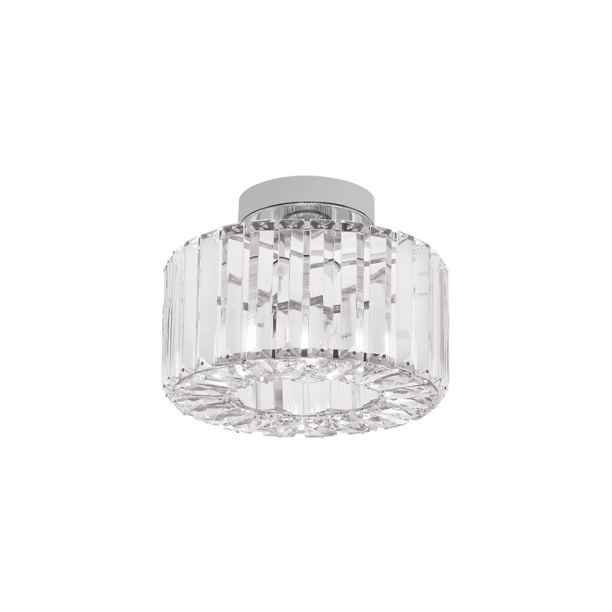 Lámpara de techo VETRO 1xE27/15W/230V Ø 24,5 cm cromo mate