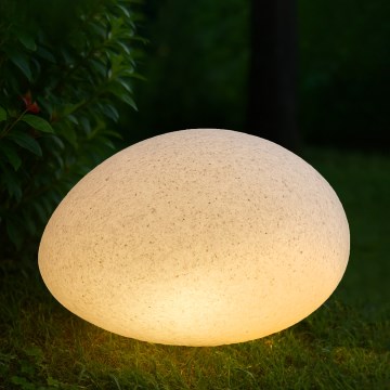 Lámpara decorativa de exterior LUMISTONE 1x E27/15W/230V IP65 Ø 38 cm