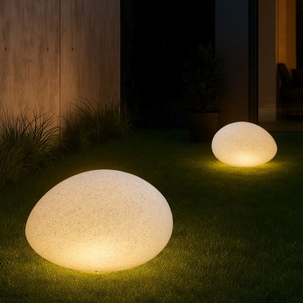 Lámpara decorativa de exterior LUMISTONE 1x E27/15W/230V IP65 Ø 38 cm