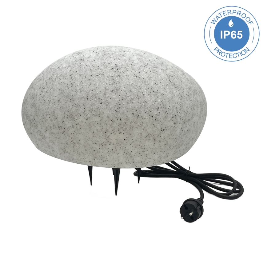 Lámpara decorativa de exterior LUMISTONE 1x E27/15W/230V IP65 Ø 38 cm