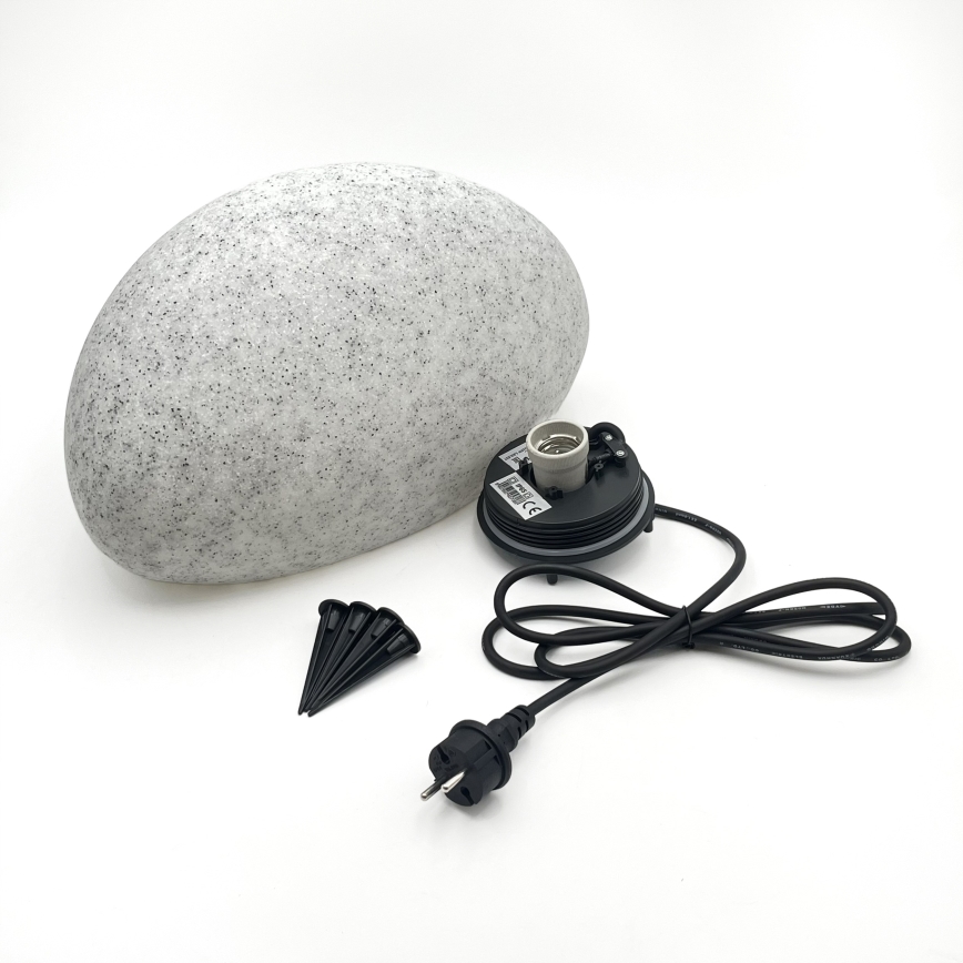Lámpara decorativa de exterior LUMISTONE 1x E27/15W/230V IP65 Ø 38 cm