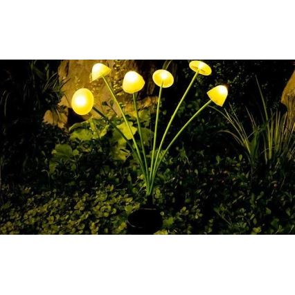 Lámpara decorativa solar LED con sensor 6xLED/1,2V 3000K 72 cm 600 mAh IP44
