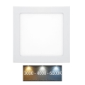 Lámpara empotrable de baño LED RAFA LED/18W/230V 3000/4000/6000K 22x22 cm IP44 blanco