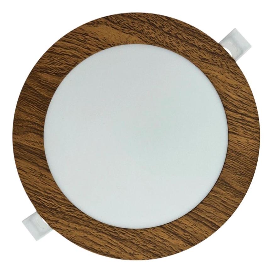 Lámpara empotrable LED CIRCLE LED/12W/230V 4200K diá. 16,7 cm marrón