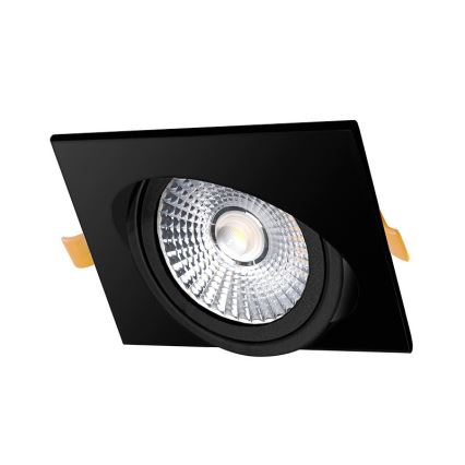 Lámpara empotrable LED LED/18W/230V 3000K 11,5x11,5 cm negro