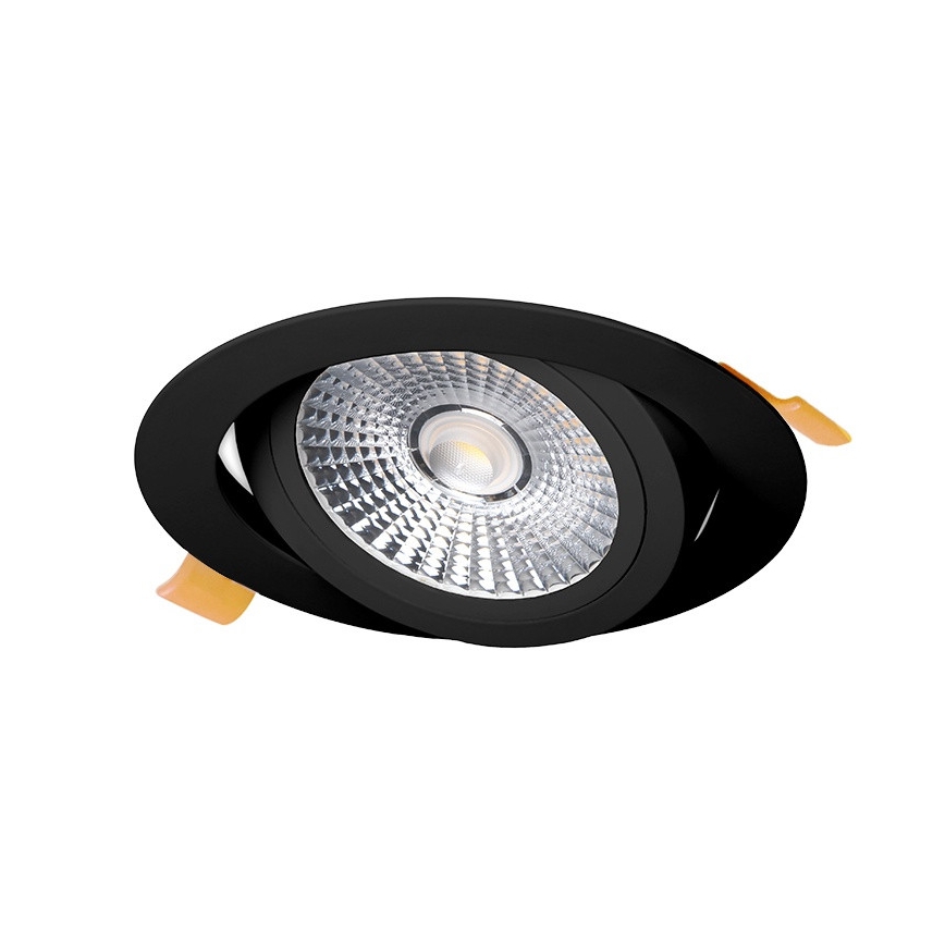 Lámpara empotrable LED LED/18W/230V 3000K diá. 11,5 cm negro