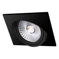 Lámpara empotrable LED LED/18W/230V 4000K 11,5x11,5 cm negro