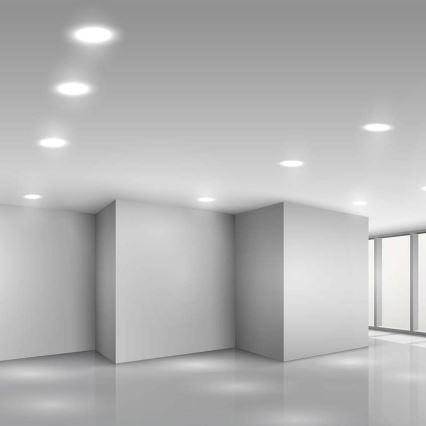 Lámpara empotrable LED LED/18W/230V diá. 22 cm 4000K blanco