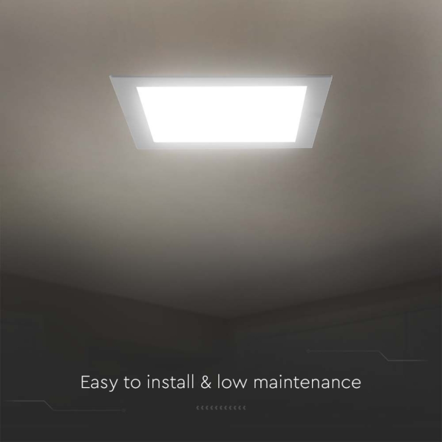 Lámpara empotrable LED LED/24W/230V 29,5x29,5 cm 3000K blanco