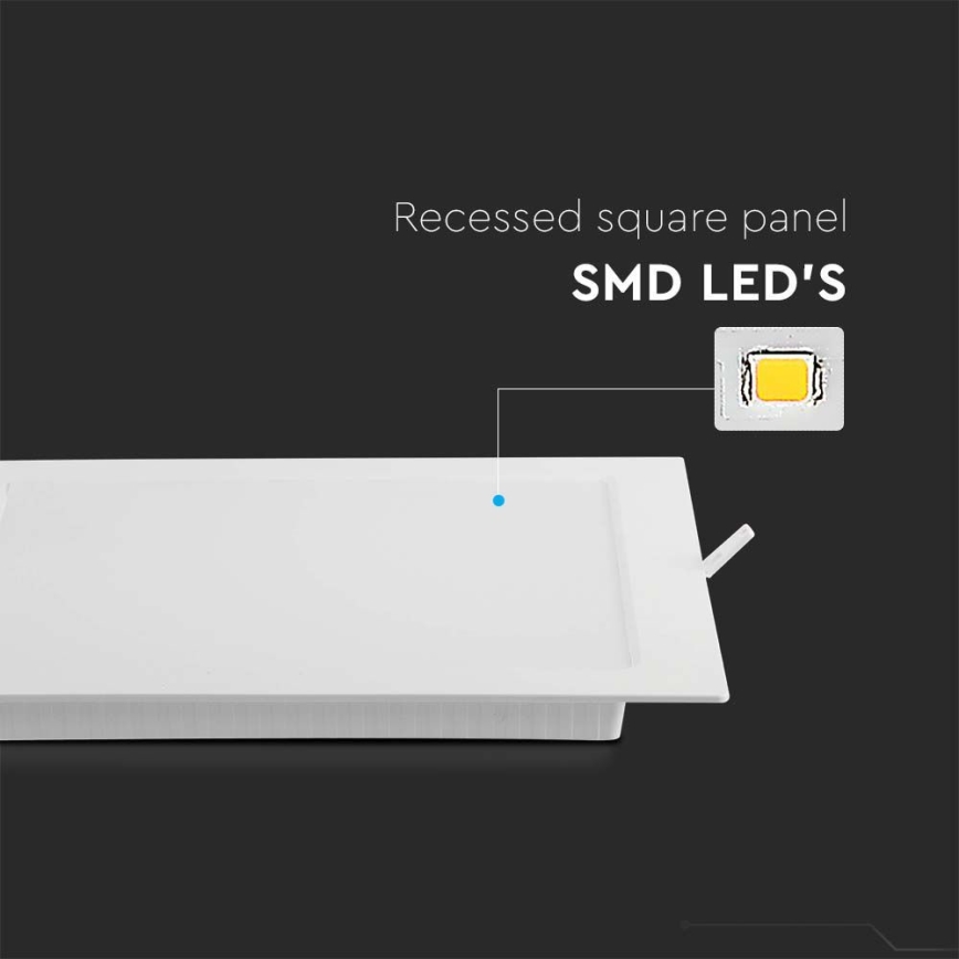 Lámpara empotrable LED LED/24W/230V 29,5x29,5 cm 4000K blanco