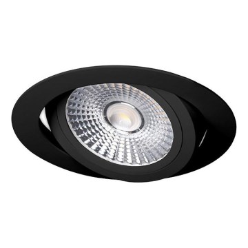 Lámpara empotrable LED LED/6W/230V 3000K diá. 8,5 cm negro