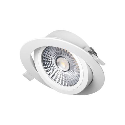 Lámpara empotrable LED LED/6W/230V 4000K diá. 8,5 cm blanco