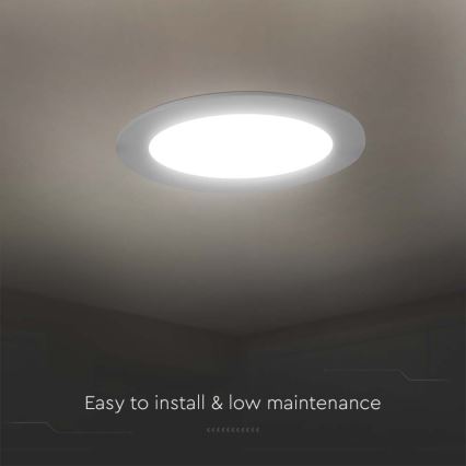 Lámpara empotrable LED LED/6W/230V diá. 12 cm 3000K blanco