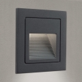 Lámpara empotrable LED LORO LED/2W/230V IP65 antracita