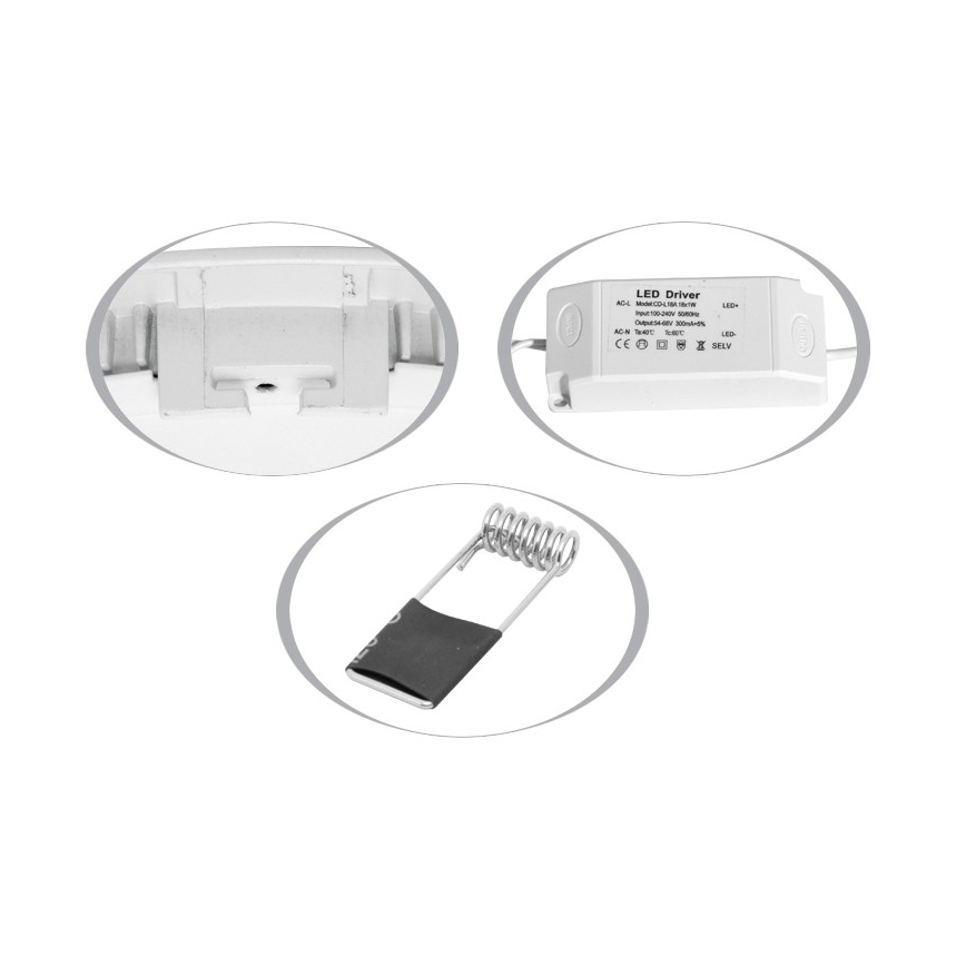 Lámpara empotrable de baño LED RAFA LED/25W/230V 4100K IP44