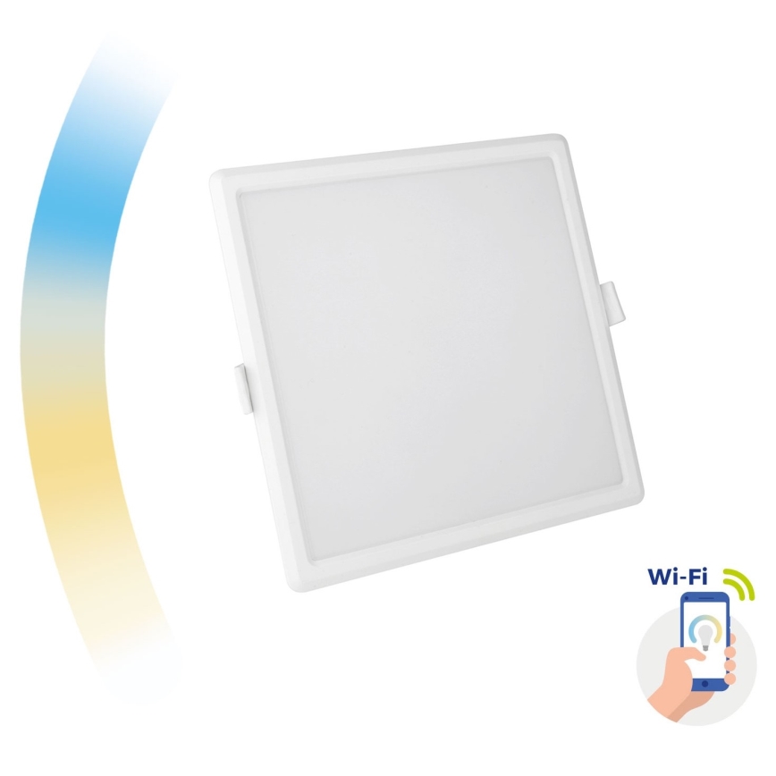 Lámpara empotrable LED regulable ALGINE LED/12W/230V Wi-Fi Tuya cuadrado