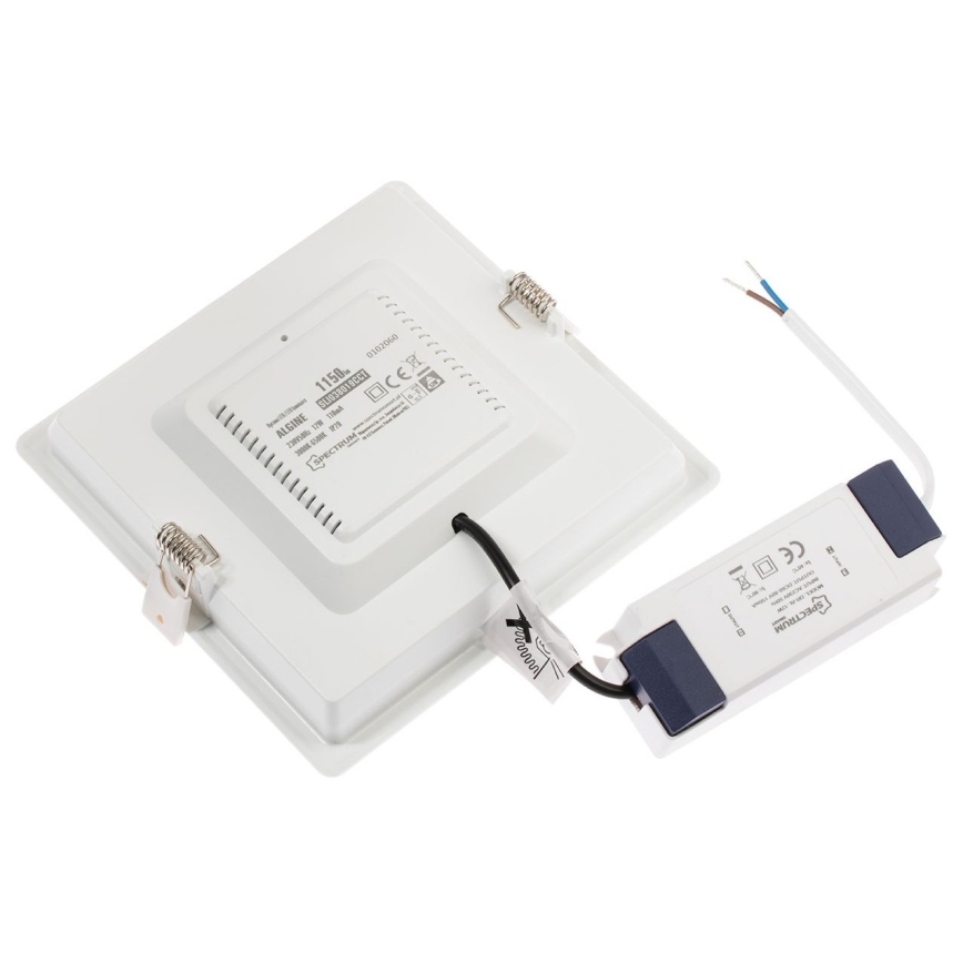 Lámpara empotrable LED regulable ALGINE LED/12W/230V Wi-Fi Tuya cuadrado