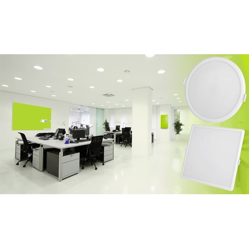 Lámpara empotrable LED regulable ALGINE LED/22W/230V Wi-Fi Tuya redondo