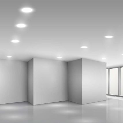Lámpara empotrable LED SAMSUNG CHIP LED/3W/230V 3000K diá. 9,5 cm blanco