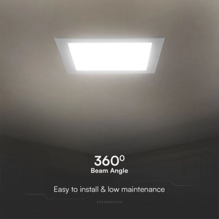 Lámpara empotrable LED SAMSUNG CHIP LED/3W/230V 4000K 9x9 cm blanco