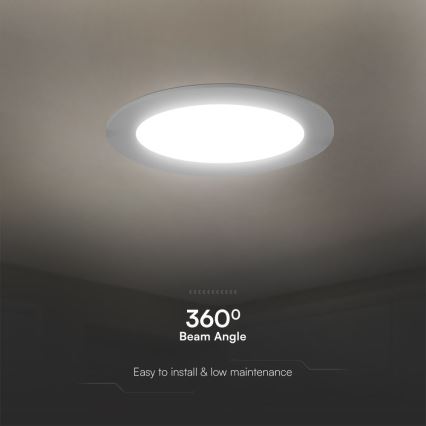 Lámpara empotrable LED SAMSUNG CHIP LED/6W/230V 3000K diá. 12 cm blanco