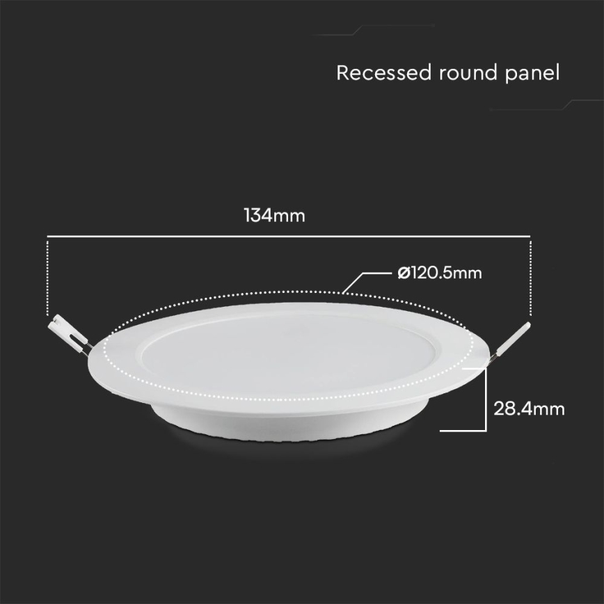 Lámpara empotrable LED SAMSUNG CHIP LED/6W/230V 3000K diá. 12 cm blanco