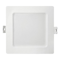 Lámpara empotrable LED SQUARE LED/6W/230V 4000K 12x12 cm blanco