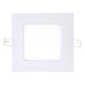 Lámpara empotrable LED SQUARE LED/6W/230V 6500K 11,8x11,8 cm blanco