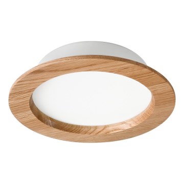 Lámpara empotrable LED WOODY SPOT LED/16,5W/230V 4000K roble ø 18,5 cm