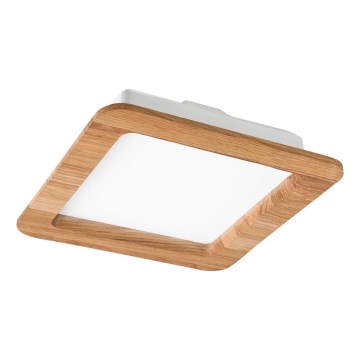 Lámpara empotrable LED WOODY SPOT LED/17W/230V 3000K roble 18,5x18,5 cm
